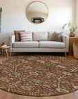 LOOMLAN Rugs Muse Orange Washable Indoor-Outdoor Rug