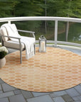 LOOMLAN Rugs Myrianna Orange Washable Indoor-Outdoor Rug