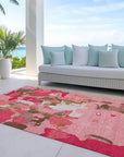 LOOMLAN Rugs Mysa Orange Washable Indoor-Outdoor Rug