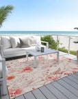 LOOMLAN Rugs Nafeza Orange Washable Indoor-Outdoor Rug