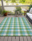 LOOMLAN Rugs Nahlia Lime Washable Indoor-Outdoor Rug