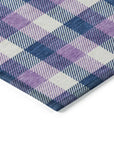 LOOMLAN Rugs Nahlia Navy Washable Indoor-Outdoor Rug