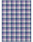LOOMLAN Rugs Nahlia Navy Washable Indoor-Outdoor Rug