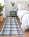 LOOMLAN Rugs Nahlia Purple Washable Indoor-Outdoor Rug