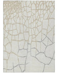 LOOMLAN Rugs Nazira Ivory Washable Indoor-Outdoor Rug