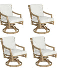 Castelle Nicoya Formal Arm Dining Chair Swivel Rocker