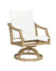 Castelle Nicoya Sling Swivel Rocking Dining Chair By Castelle