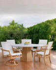 Castelle Nicoya Sling Dining Chair Outdoor Living By Castelle