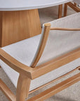 Castelle Nicoya Sling Swivel Rocking Dining Chair By Castelle
