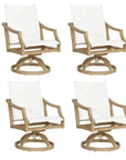 Castelle Nicoya Sling Swivel Rocking Dining Chair By Castelle