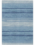LOOMLAN Rugs Nira Blue Washable Indoor-Outdoor Rug
