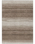 LOOMLAN Rugs Nira Brown Washable Indoor-Outdoor Rug
