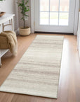 LOOMLAN Rugs Nira Ivory Washable Indoor-Outdoor Rug