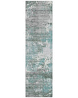 LOOMLAN Rugs Nixane Blue Washable Indoor-Outdoor Rug