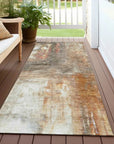 LOOMLAN Rugs Nocturne Orange Washable Indoor-Outdoor Rug