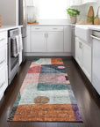 LOOMLAN Rugs Noel Orange Washable Indoor-Outdoor Rug