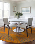 LOOMLAN Rugs Norelia Orange Washable Indoor-Outdoor Rug