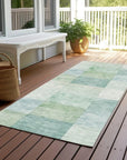 LOOMLAN Rugs Novanta Blue Washable Indoor-Outdoor Rug