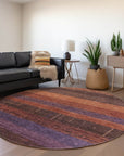LOOMLAN Rugs Nuvata Orange Washable Indoor-Outdoor Rug