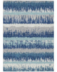 LOOMLAN Rugs Nyelle Blue Washable Indoor-Outdoor Rug