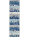 LOOMLAN Rugs Nyelle Blue Washable Indoor-Outdoor Rug
