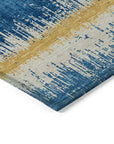 LOOMLAN Rugs Nyelle Navy Washable Indoor-Outdoor Rug