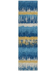 LOOMLAN Rugs Nyelle Navy Washable Indoor-Outdoor Rug