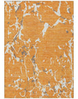 LOOMLAN Rugs Oceana Orange Washable Indoor-Outdoor Rug