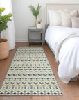 LOOMLAN Rugs Octavia Ivory Washable Indoor-Outdoor Rug