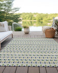 LOOMLAN Rugs Octavia Ivory Washable Indoor-Outdoor Rug