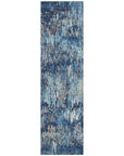 LOOMLAN Rugs Onyxia Blue Washable Indoor-Outdoor Rug
