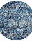 LOOMLAN Rugs Onyxia Blue Washable Indoor-Outdoor Rug