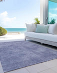 LOOMLAN Rugs Orlena Purple Washable Indoor-Outdoor Rug