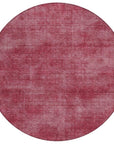 LOOMLAN Rugs Orlena Red Washable Indoor-Outdoor Rug