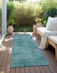LOOMLAN Rugs Orlena Teal Washable Indoor-Outdoor Rug
