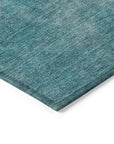 LOOMLAN Rugs Orlena Teal Washable Indoor-Outdoor Rug