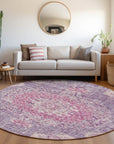 Ornella Purple Washable Indoor - Outdoor Rug - LOOMLAN - LOOMLAN Rugs - Outdoor Rugs
