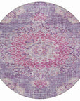 LOOMLAN Rugs Ornella Purple Washable Indoor-Outdoor Rug
