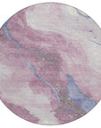 LOOMLAN Rugs Ornitha Pink Washable Indoor-Outdoor Rug
