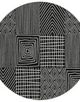 LOOMLAN Rugs Owen Black Washable Indoor-Outdoor Rug