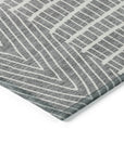 LOOMLAN Rugs Owen Grey Washable Indoor-Outdoor Rug