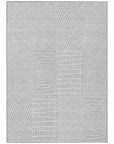 LOOMLAN Rugs Owen Silver Washable Indoor-Outdoor Rug