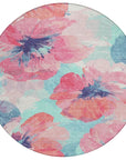 LOOMLAN Rugs Palazira Pink Washable Indoor-Outdoor Rug