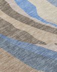 LOOMLAN Rugs Petala Brown Washable Indoor-Outdoor Rug