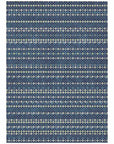 LOOMLAN Rugs Prismine Blue Washable Indoor-Outdoor Rug