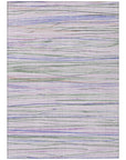 LOOMLAN Rugs Prizme Purple Washable Indoor-Outdoor Rug