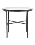 Provence Iron Round Outdoor Bistro Table-Outdoor Dining Tables-Sunset West-LOOMLAN