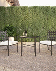 Provence Iron Round Outdoor Bistro Table-Outdoor Dining Tables-Sunset West-LOOMLAN