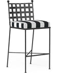 Provence Sunbrella Outdoor Bar Stool - LOOMLAN - Sunset West - Outdoor Bar Stools