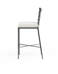 Provence Sunbrella Outdoor Bar Stool - LOOMLAN - Sunset West - Outdoor Bar Stools